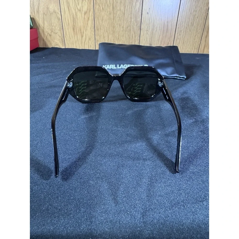 Karl Lagerfeld KL6124S Black With Blue/Purple Accents Sunglasses 53-22-145‎